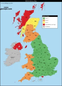 BSUK Deliver Area Map