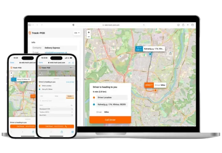 LIVE tracking for your bike delivery