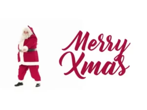 merry xmas with santa